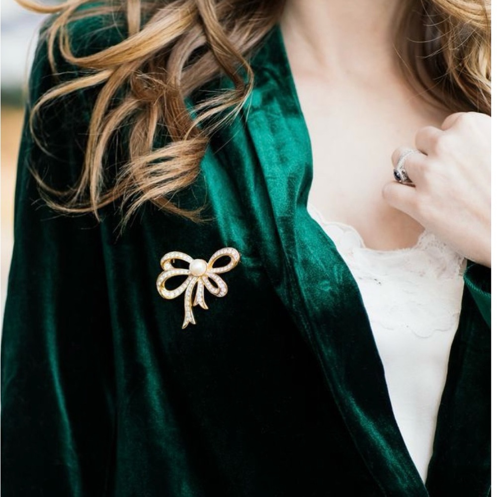 Vintage Gold Bow Brooch Trending - Picture 5 of 8